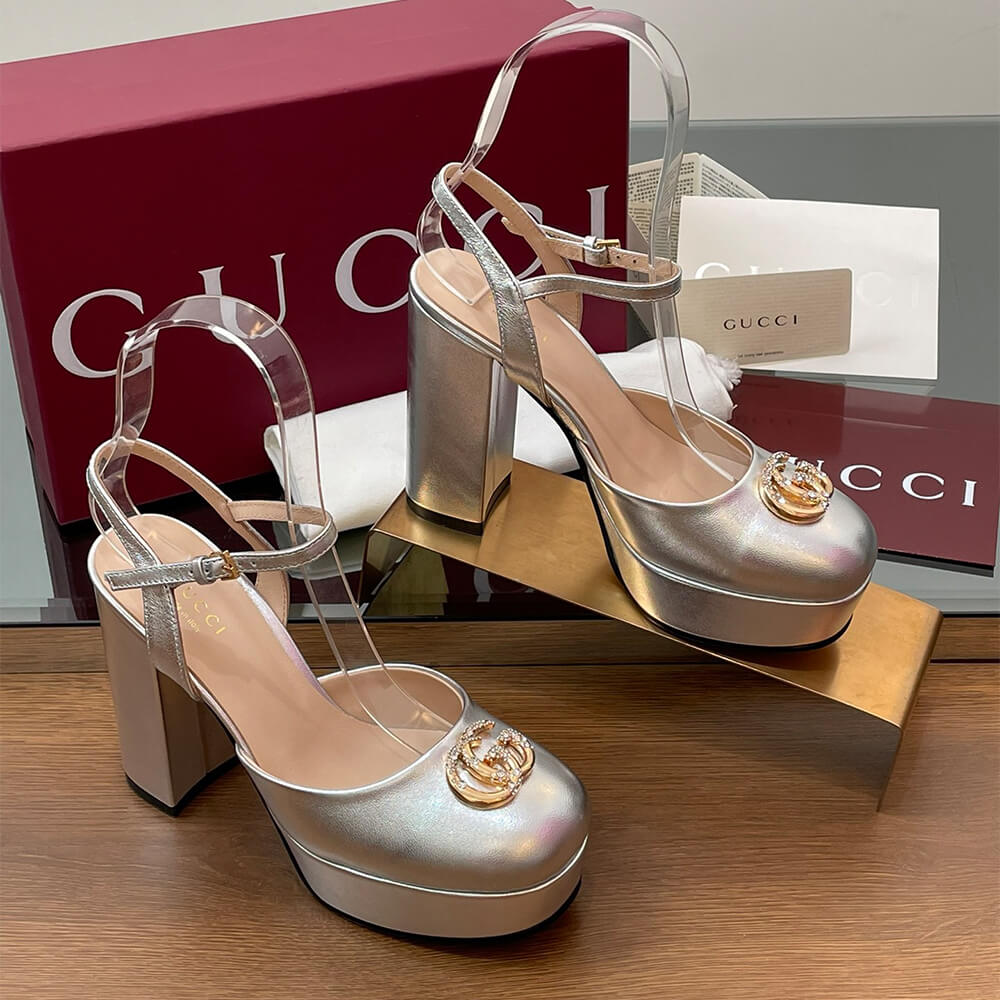 GUCCI Women s platform pump with Double G